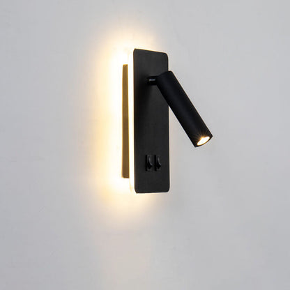 Elegancka Żelazna Lampa Ścienna z LED