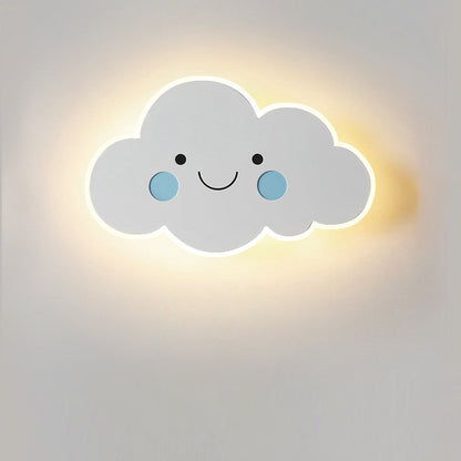 Kreatywna Lampa Ścienna z Motywem Chmur – Biały/Różowy/Niebieski – LED 12W/15W