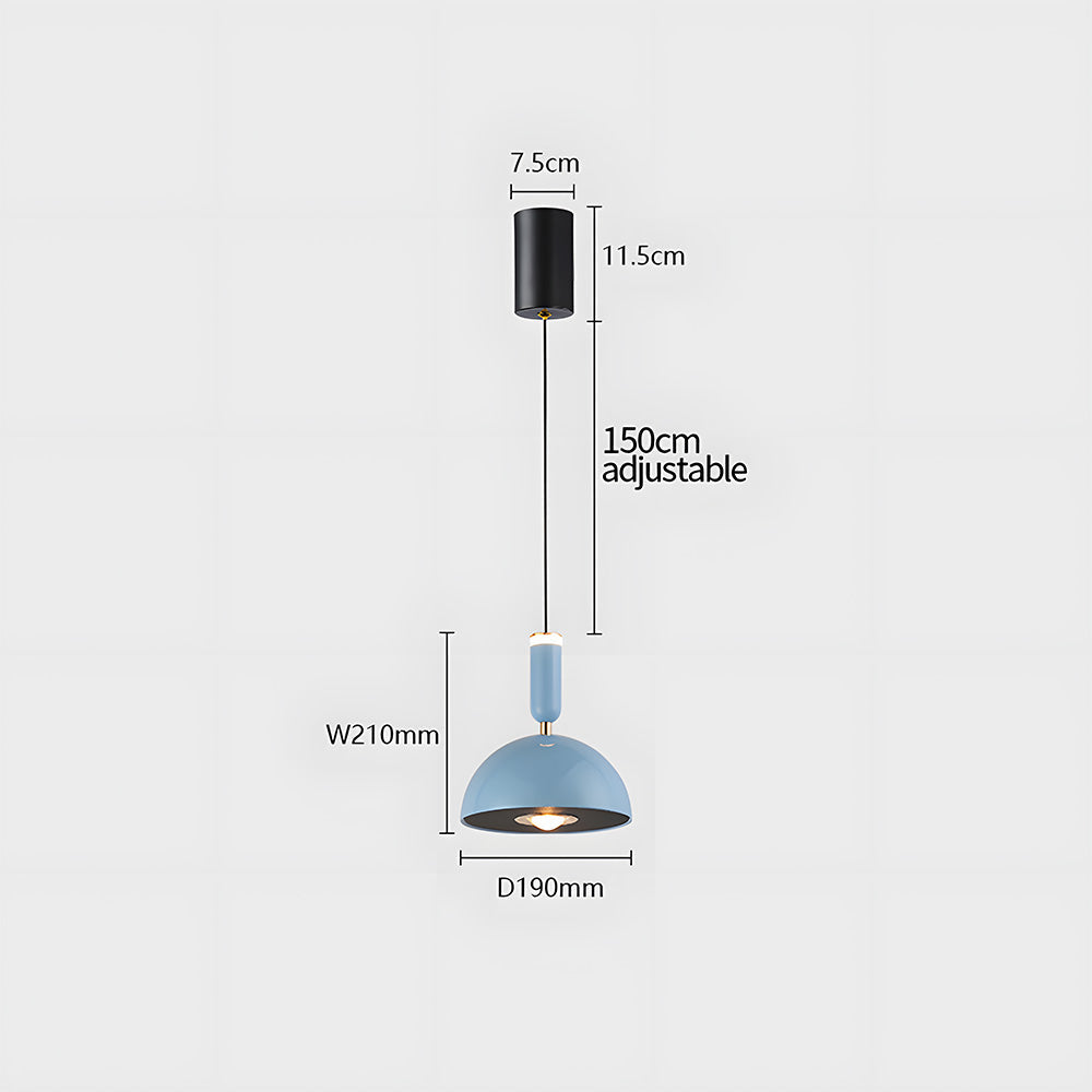 Scandinavian Modern LED Pendant Light – Stained Glass Design with Minimalist Frame