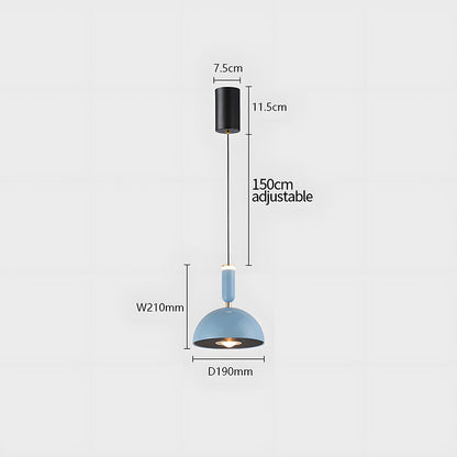 Scandinavian Modern LED Pendant Light – Stained Glass Design with Minimalist Frame