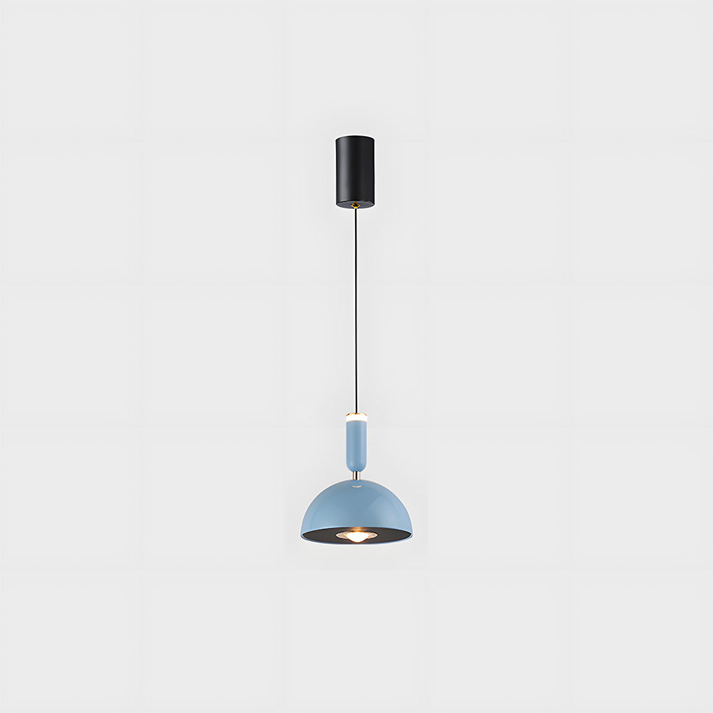 Scandinavian Modern LED Pendant Light – Stained Glass Design with Minimalist Frame