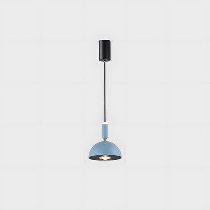 Scandinavian Modern LED Pendant Light – Stained Glass Design with Minimalist Frame