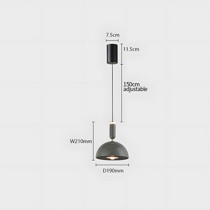 Scandinavian Modern LED Pendant Light – Stained Glass Design with Minimalist Frame