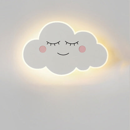 Kreatywna Lampa Ścienna z Motywem Chmur – Biały/Różowy/Niebieski – LED 12W/15W