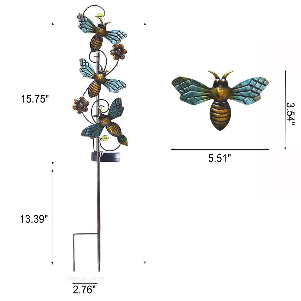 Kolorowa Solarna Lampa Ogrodowa – LED Kijek, Wodoodporna IP44