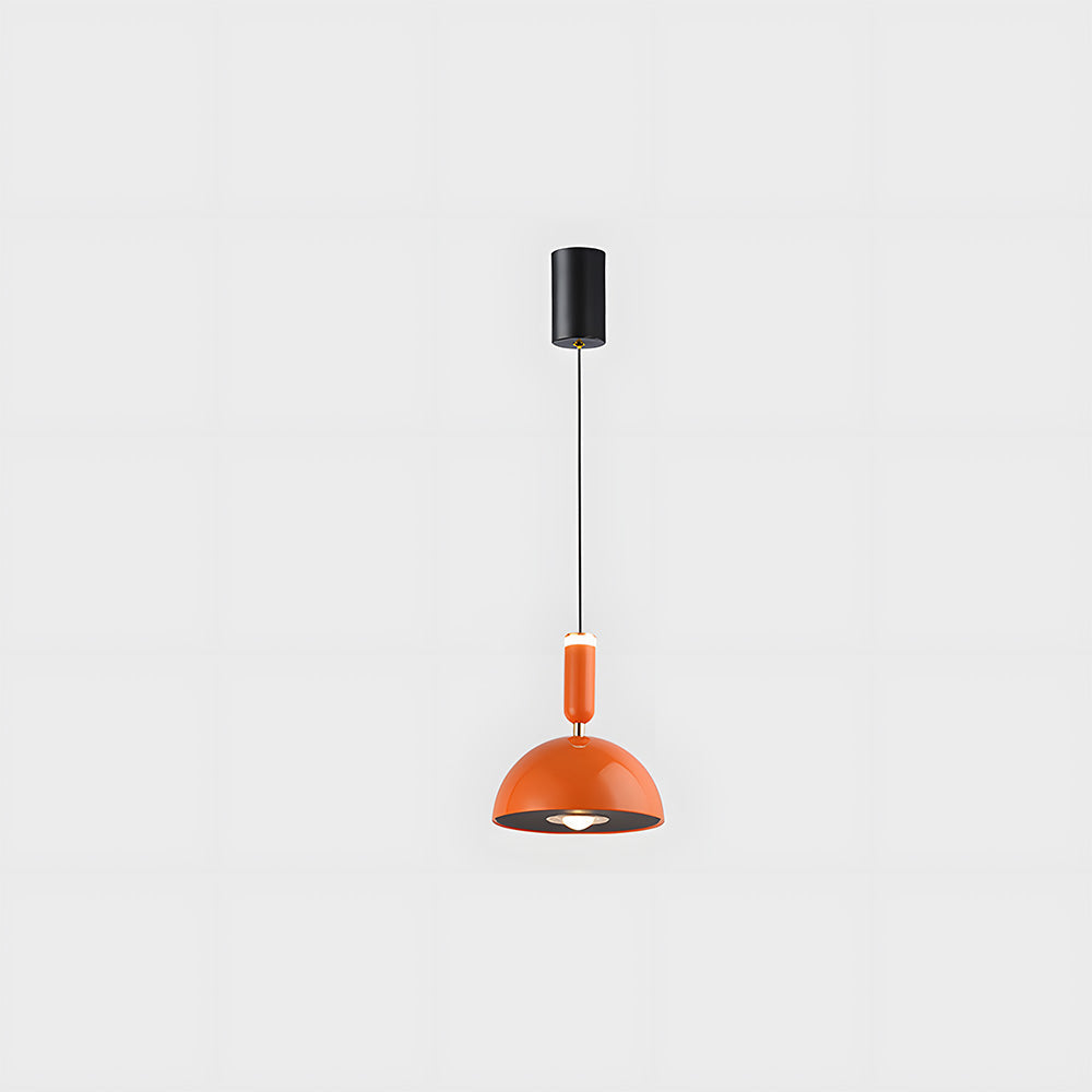 Scandinavian Modern LED Pendant Light – Stained Glass Design with Minimalist Frame