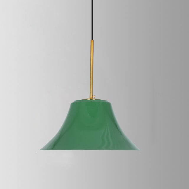 Industrialna elegancka zielona lampa wisząca w różnych rozmiarach