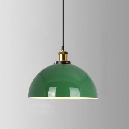 Industrialna elegancka zielona lampa wisząca w różnych rozmiarach