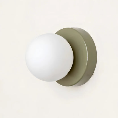 Elegancka Skandynawska Lampa Ścienna z Szklanym Abażurem