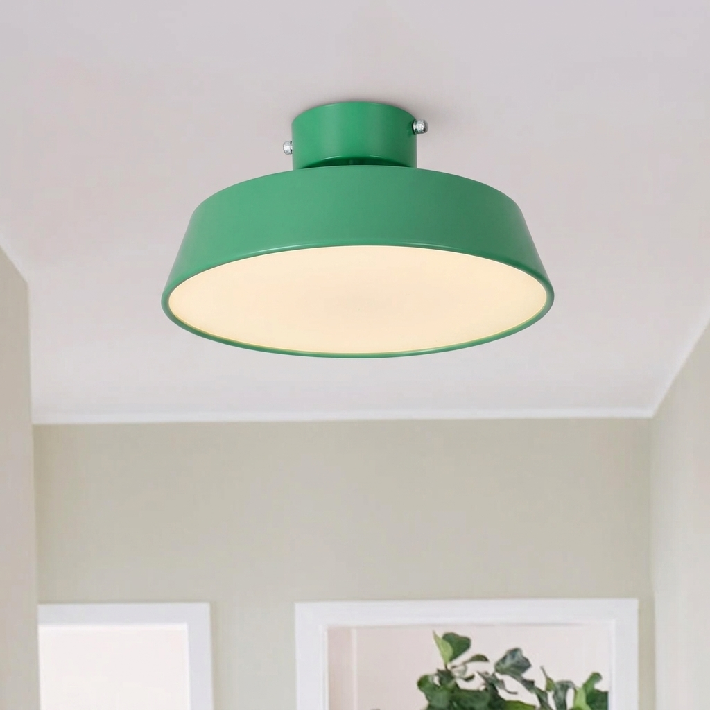 Skandynawska LED Lampa Sufitowa z Abażurem z Akrylu