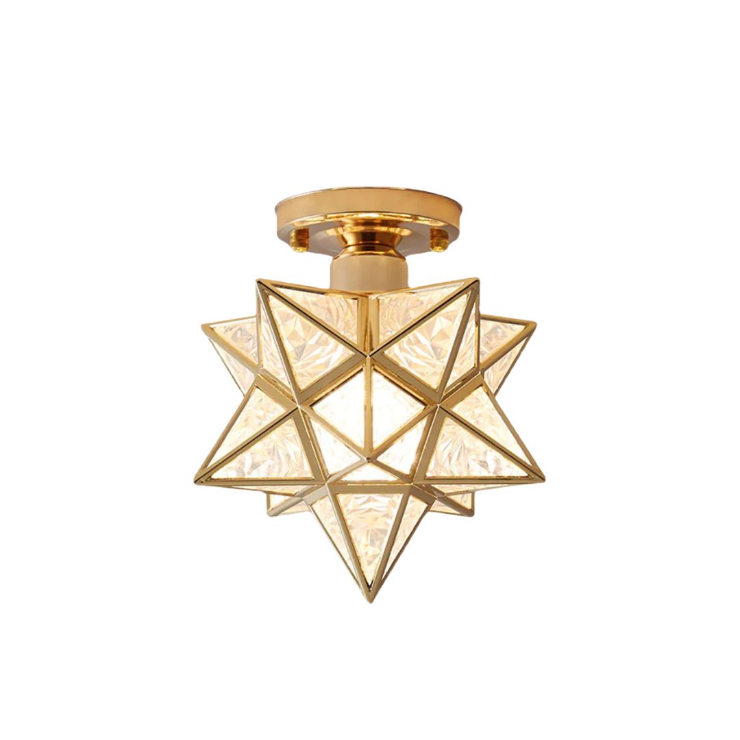 Ovo – Elegancka lampa sufitowa w kształcie gwiazdy
