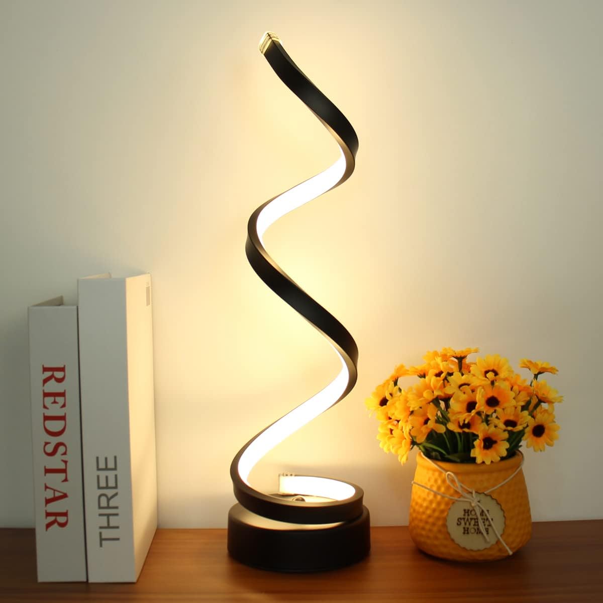 Industrial LED Spiral Lamp with Dimmable Function and Modern Design
