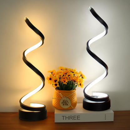 Industrial LED Spiral Lamp with Dimmable Function and Modern Design