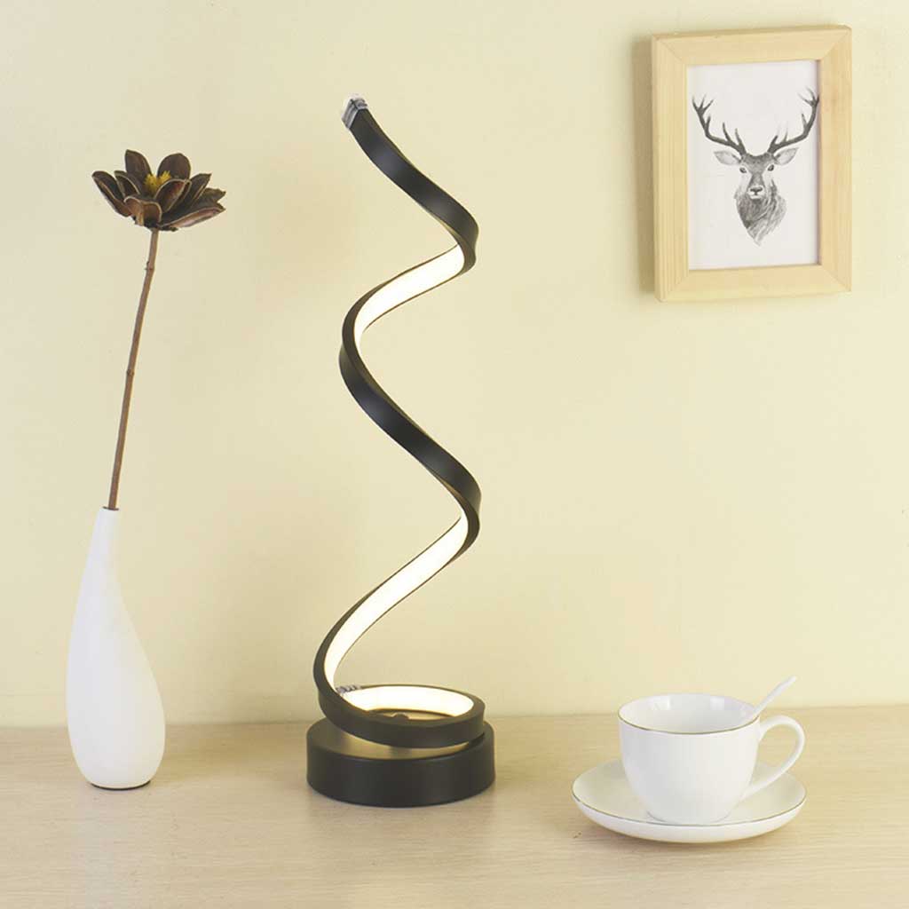 Industrial LED Spiral Lamp with Dimmable Function and Modern Design
