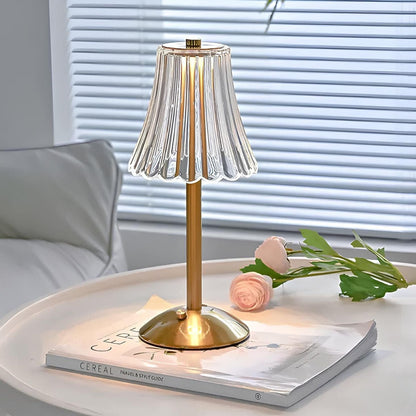 Golden Crystal Cordless Table Lamp with Touch Dimming - a luxurious addition to your interior