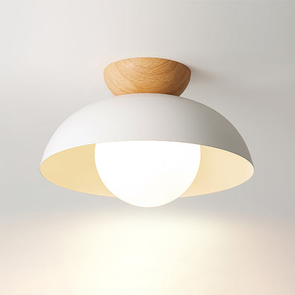 Nowoczesna minimalistyczna lampa sufitowa półwpuszczana