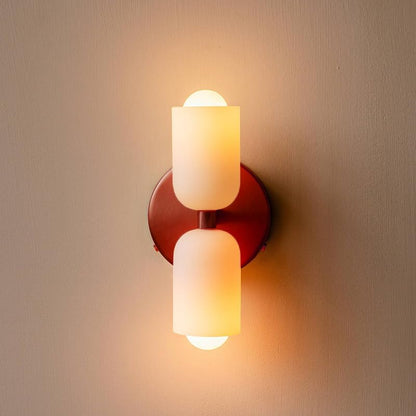 Döle – Nowoczesna Lampa Ścienna z Podwójnymi Szklanymi Kloszami (E14, Do Wnętrz)