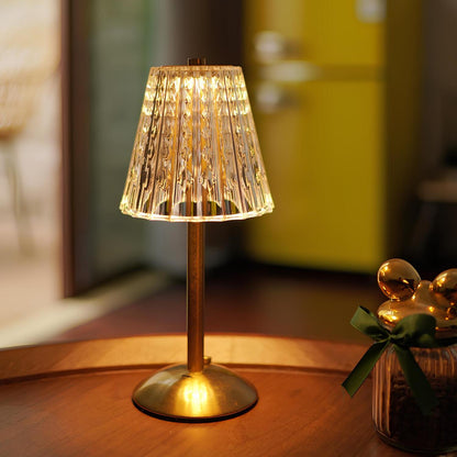 Golden Crystal Cordless Table Lamp with Touch Dimming - a luxurious addition to your interior