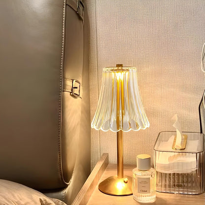 Golden Crystal Cordless Table Lamp with Touch Dimming - a luxurious addition to your interior