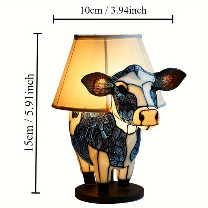 StarCow – Lampka Nocna z Żywicy w Kształcie Krowy do Sypialni i Salonu