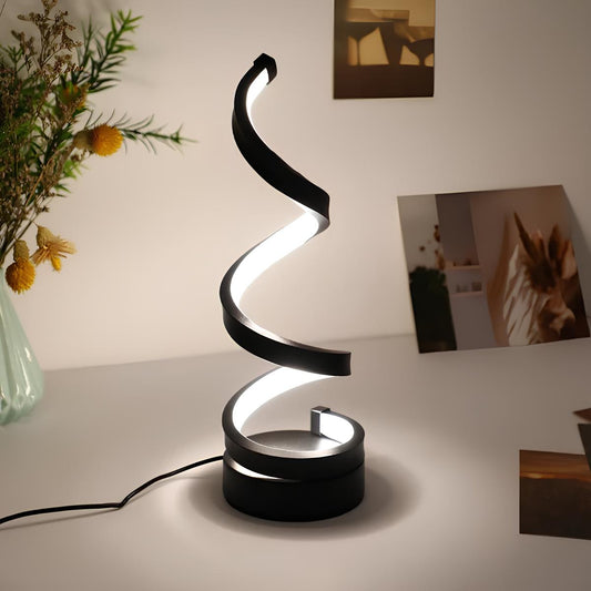 Industrial LED Spiral Lamp with Dimmable Function and Modern Design