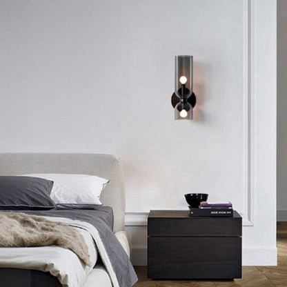 Flute – Elegancka Lampa Ścienna ze Szkła i Żelaza w Stylu Retro