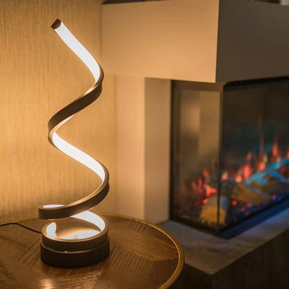 Industrial LED Spiral Lamp with Dimmable Function and Modern Design