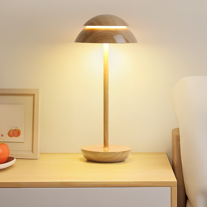 Stylowa aluminiowa lampa stołowa z funkcją ściemniania