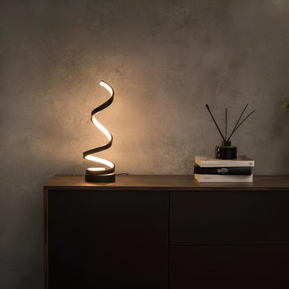 Industrial LED Spiral Lamp with Dimmable Function and Modern Design