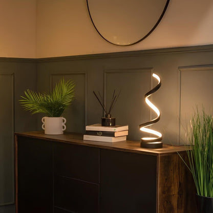Industrial LED Spiral Lamp with Dimmable Function and Modern Design