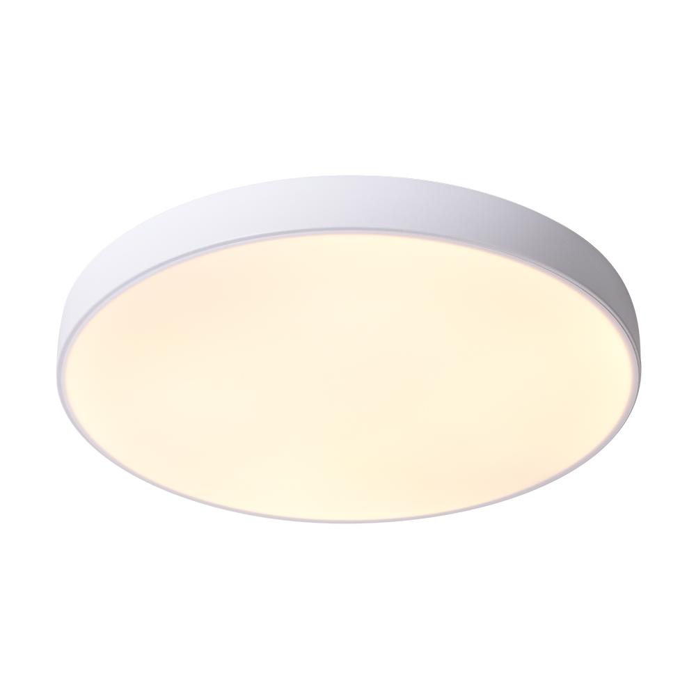 Erda – Nowoczesna LED Lampa Sufitowa z Abażurem z Akrylu (Czarna, 40/50 cm)
