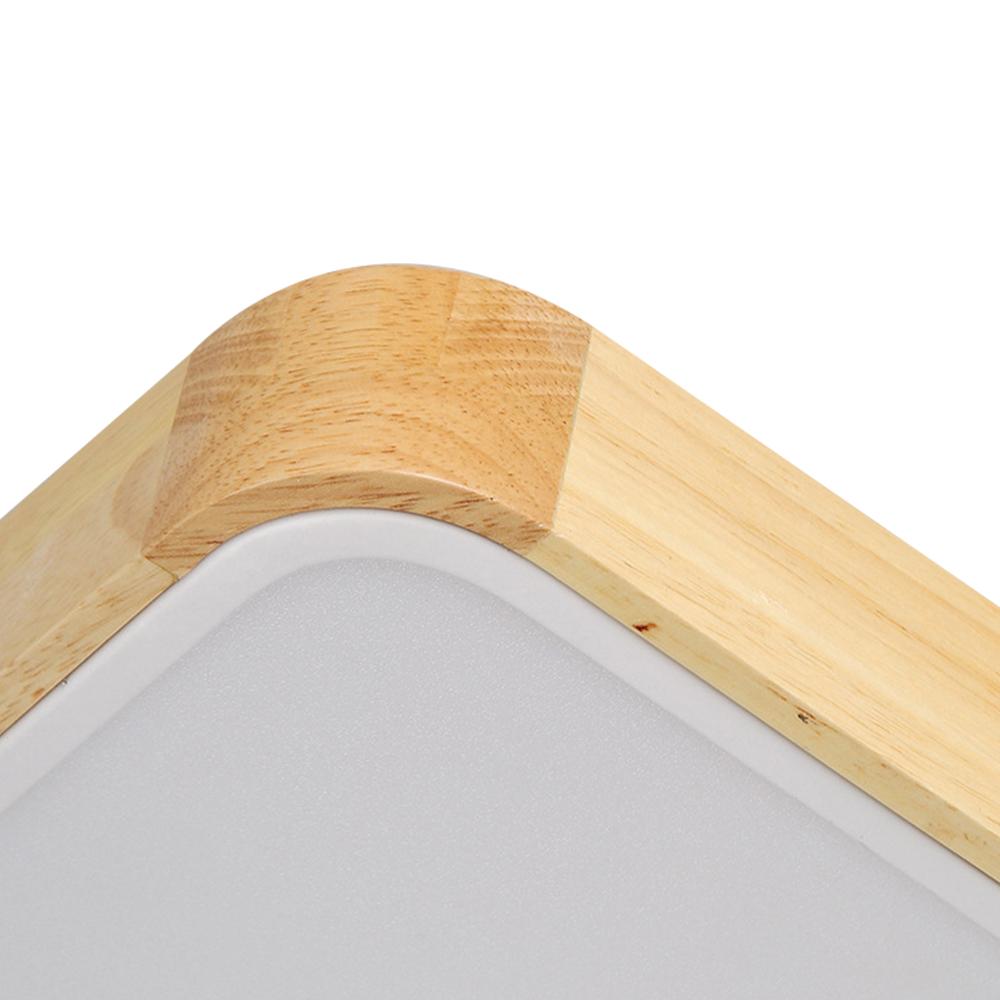 Löla – Nowoczesna lampa sufitowa LED z drewnem i akrylowym dyfuzorem