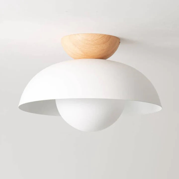 Nowoczesna minimalistyczna lampa sufitowa półwpuszczana