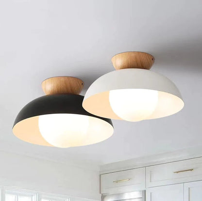 Nowoczesna minimalistyczna lampa sufitowa półwpuszczana