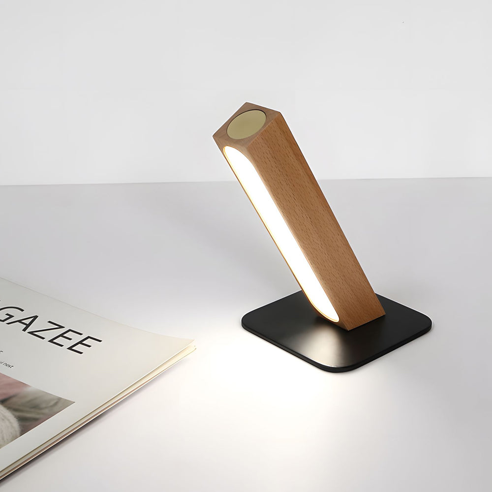 Lampa Stołowa z Dotykowym Sterowaniem, Liniowym Oświetleniem LED i Regulowaną Głowicą 360°