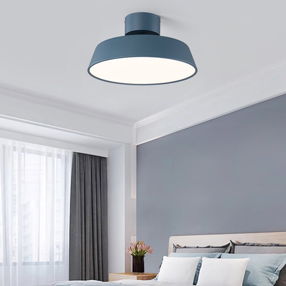 Skandynawska LED Lampa Sufitowa z Abażurem z Akrylu