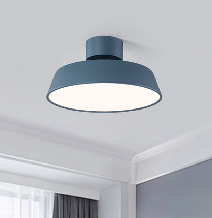 Skandynawska LED Lampa Sufitowa z Abażurem z Akrylu