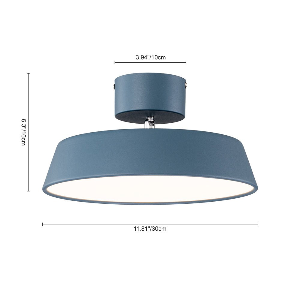 Skandynawska LED Lampa Sufitowa z Abażurem z Akrylu