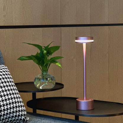 Elegancka bezprzewodowa lampa stołowa z trzema kolorami światła i regulacją jasności