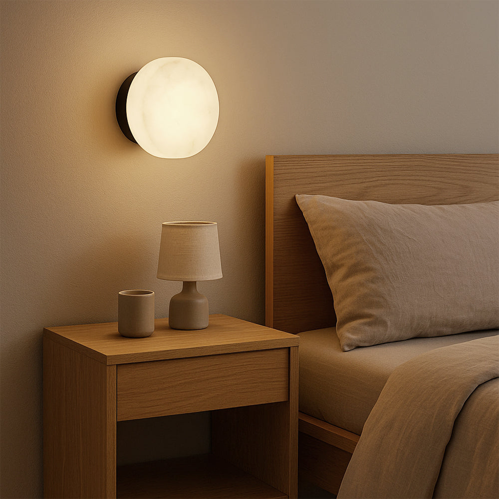 Luxury marble wall lamp with a timeless Scandinavian design