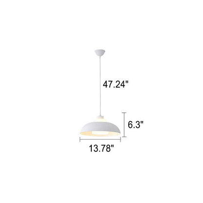 Modern Aluminum Pendant Light – E26 Socket, Multiple Colors and Sizes