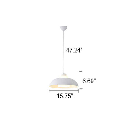 Modern Aluminum Pendant Light – E26 Socket, Multiple Colors and Sizes